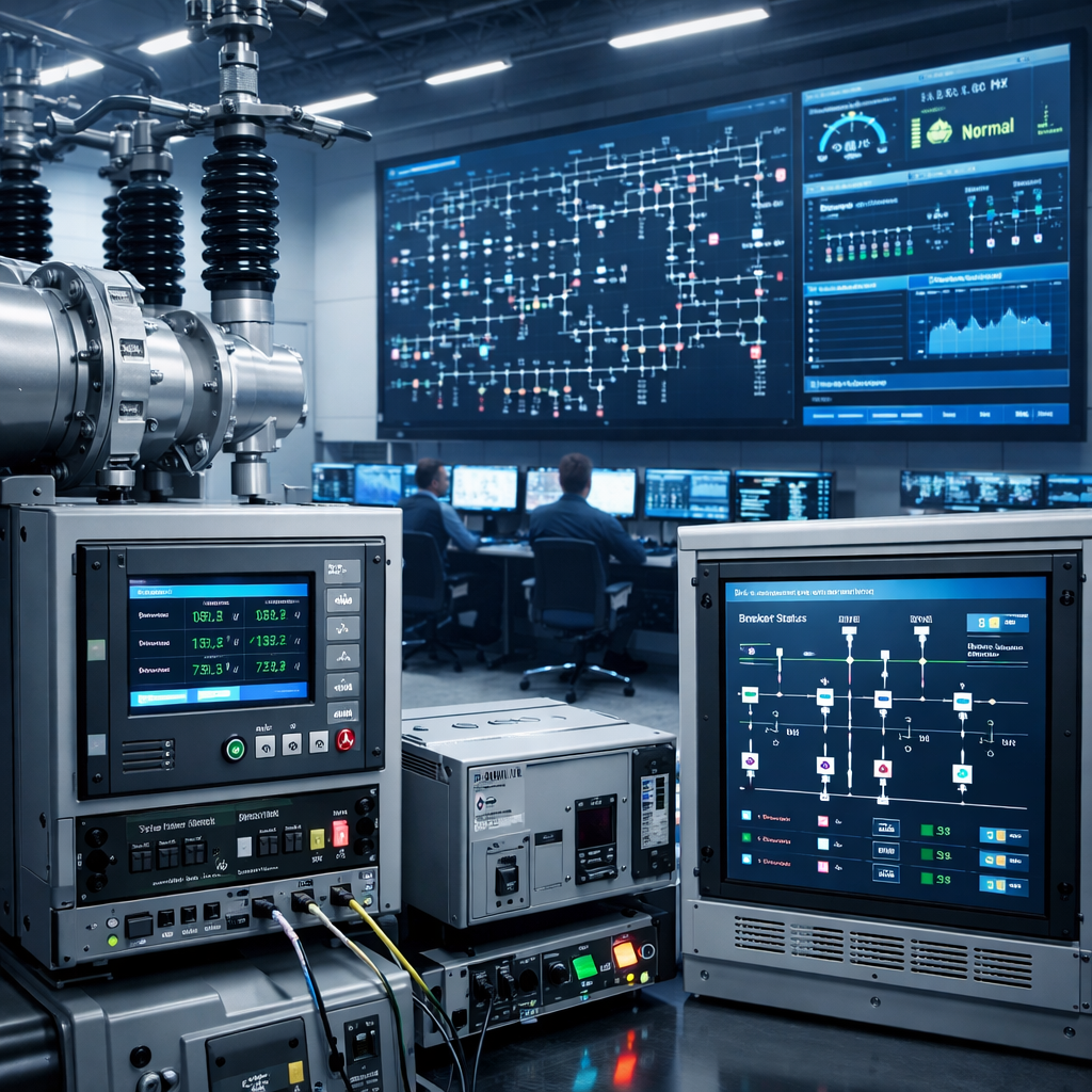 Digital substation control and monitoring view